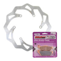 Front Brake Disc Rotor & Pad Kit (Wave) for 2004-2017 KTM 300 EXC