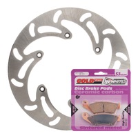 Front Brake Disc Rotor & Pad Kit (Wave) for 2003-2006 KTM 450 EXC