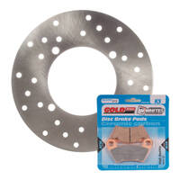Front Brake Disc Rotor & Pad Kit for 2014-2015 Polaris Sportsman Ace 570