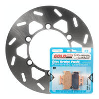 Rear Brake Disc Rotor & Pad Kit for 1995-2008 Kawasaki KDX200