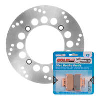 Rear Brake Disc Rotor & Pad Kit for 1996-2024 Suzuki DR650E