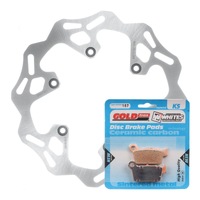 Rear Brake Wave Disc Rotor & Pad Kit for 2018-2019 Yamaha YZ450F