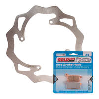Rear Brake Wave Disc Rotor & Pad Kit for 2014-2020 Husqvarna TC85