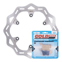 Rear Brake Wave Disc Rotor & Pad Kit for 2021-2024 GasGas MC85 Big Wheel