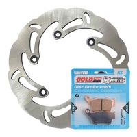 Rear Brake Wave Disc Rotor & Pad Kit for 1998-2003 KTM 300 EXC