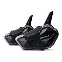 Midland BTR1 Advanced Bluetooth Motorbike Helmet Intercom - Twin