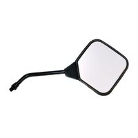Universal Square Black Motorbike Mirror - 10mm 