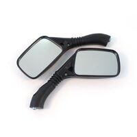 Pair of Motorbike Mirrors for Aprilia Gulliver - Black