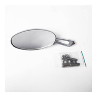 Oval Right-Hand Short Stem Cruiser Motorbike Mirror