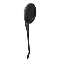 Matte Black Round Universal Motorbike Mirror - 10mm (each)