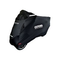 Oxford Black Outoor Protex Stretch Motorbike Cover - 3 Wheeler