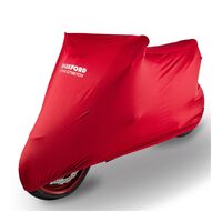 Oxford Red Indoor Protex Stretch Motorbike Cover - Large