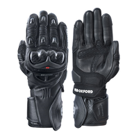 Oxford RP-2R Mens Leather Sport Motorbike Touch Screen Gloves - Black