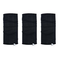 Oxford Motorbike Multi-Way Head / Neck Wear Tube 3 pack - Black