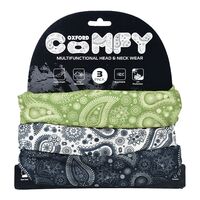 Oxford Motorbike Multi-Way Head / Neck Wear Tube 3 pack - Paisley