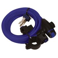 Oxford Motorbike Cable Lock 1.8m x 12mm Blue