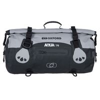Oxford Motorbike Aqua T70 Roll Bag - Black/Grey 70L