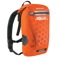 Oxford Aqua V Waterproof Motorbike Roll Backpack - 12 Litre Orange