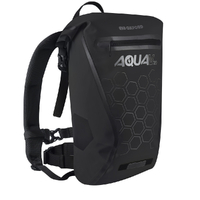 Oxford Aqua V Waterproof Motorbike Roll Backpack - 20 Litre Black