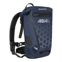 Oxford Aqua V Waterproof Motorbike Roll Backpack - 20 Litre Navy