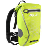 Oxford Aqua V Waterproof Motorbike Roll Backpack - 20 Litre Fluro