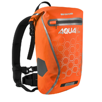 Oxford Aqua V Waterproof Motorbike Roll Backpack - 20 Litre Orange