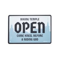 Motorbike Garage Metal Sign - Temple