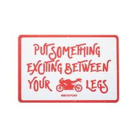 Motorbike Garage Metal Sign - Exciting