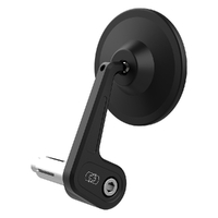 Oxford Street Billet Aluminium Black Bar End Mirror - Left