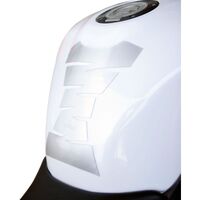 Oxford Jagged Motorbike Tank Pad - Silver