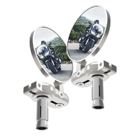 Oxford Motorbike Bar End Mirrors (pair) - Silver