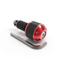 Oxford Motorbike Bar End Weights Carbon Fibre Handlebars - Red