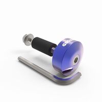 Oxford Motorbike Bar End Weights Handlebars - Blue