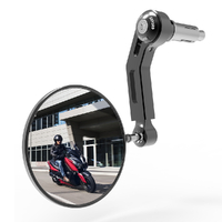 Oxford Premium Black Aluminium Motorbike Mirror - Right