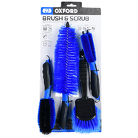 Oxford Brush & Scrub Motorbike Wash Brush Brush Kit