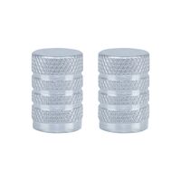 Oxford Gripper Valve Caps - Silver