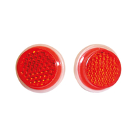 Oxford Self-Adhesive Round Red Reflectors - 25mm (Pair)