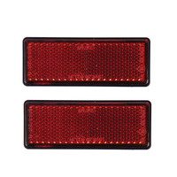 Oxford Self-Adhesive Rectangle Red Reflectors (Pair)