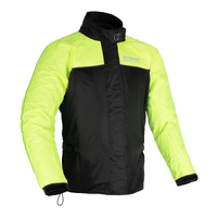 Oxford Rainseal waterproof Over Jacket - Black / Fluro