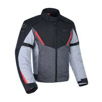 Oxford Delta Waterproof Motorbike Jacket - Black / Grey / Red