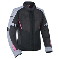 Oxford Iota Air 1.0 Mesh CE Ladies Motorbike Jacket - Grey/Black/Pink