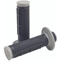 ProTaper Pro Series Clamp On Grips Half Waffle - Gray/Black