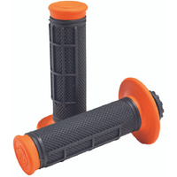 ProTaper Pro Series Clamp On Grips Half Waffle - Orange/Black