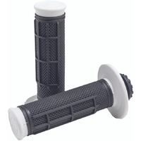 ProTaper Pro Series Clamp On Grips Half Waffle - White/Black