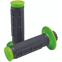 ProTaper Pro Series Clamp On Grips Half Waffle - Green/Black