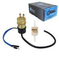 Quantum Frame Mounted Electric Fuel Pump & Filter for 1988 Kawasaki Mule 1000