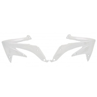 Rtech White Radiator Shrouds for 2005-2008 Honda CRF450R 