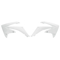 Rtech White Radiator Shrouds for 2009-2012 Honda CRF450R 