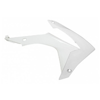 Rtech White Radiator Shrouds for 2013-2016 Honda CRF450R 