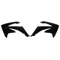 Rtech Black Radiator Shrouds for 2009-2012 Honda CRF450R 